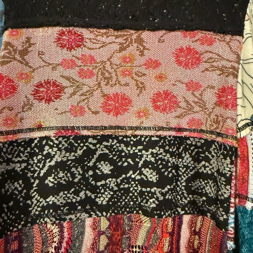 Cecilia Prado Chic Bohemian Patchwork Cardigan - Picture 7 of 9